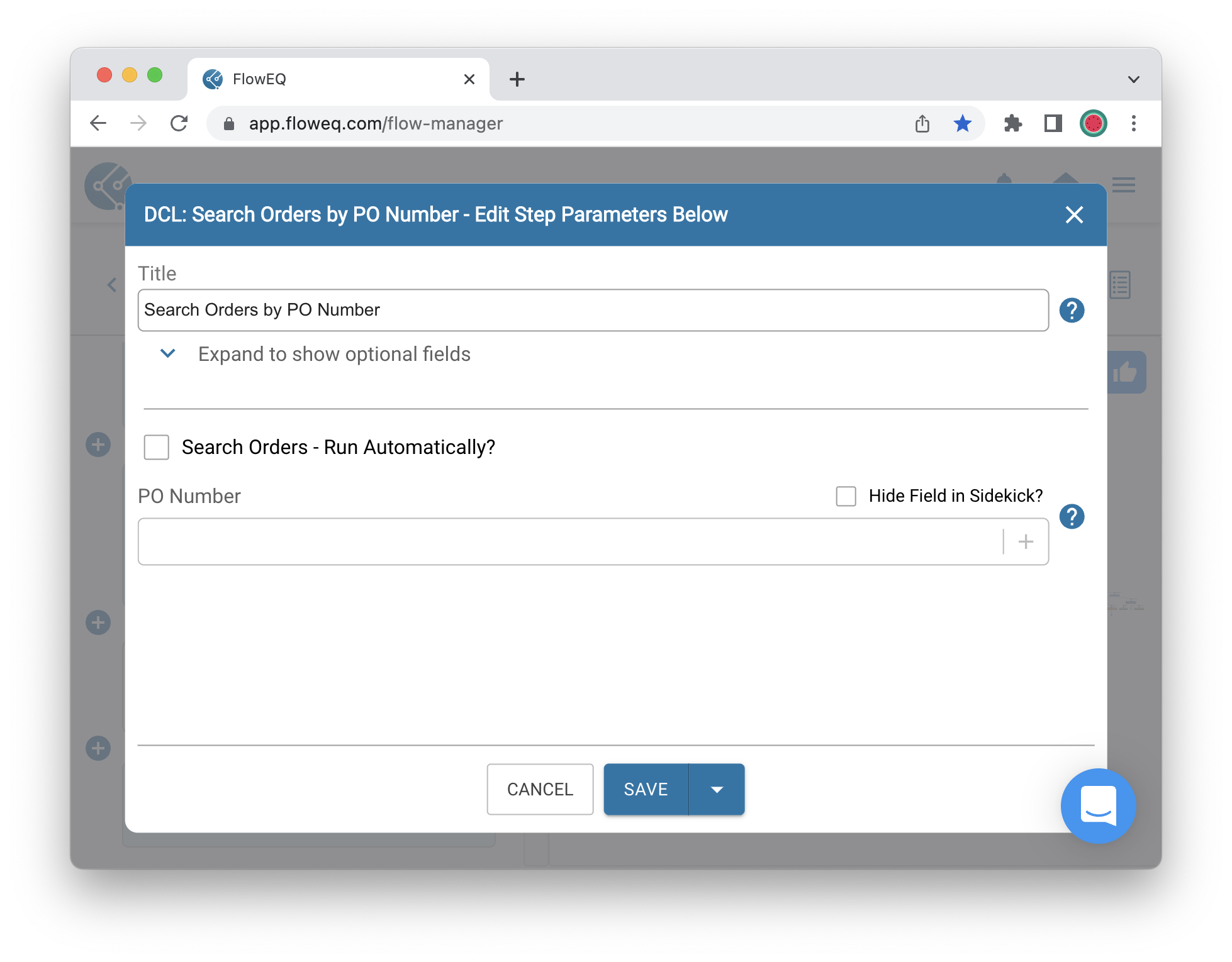 How To Look Up A PO Number In DCL FlowEQ